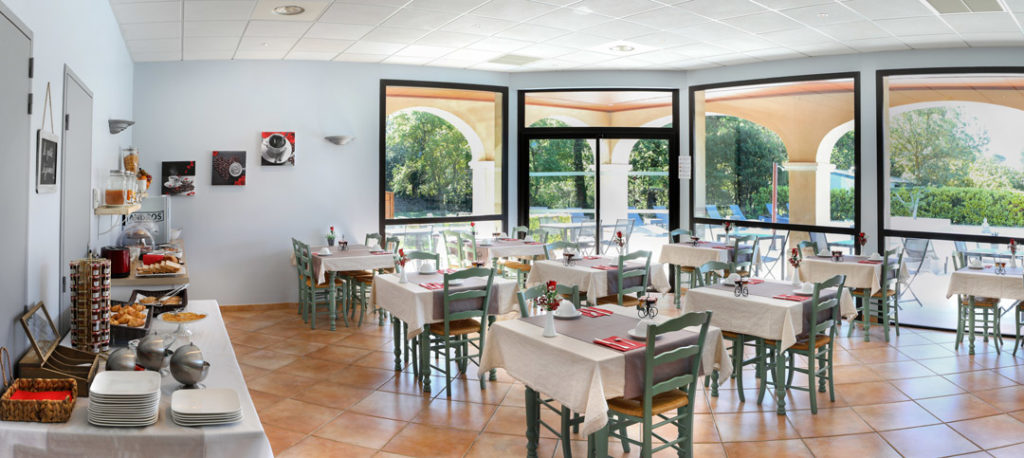 Hôtel Bastide Saint-Martin (Carcassonne) - Salle du petit déjeuner